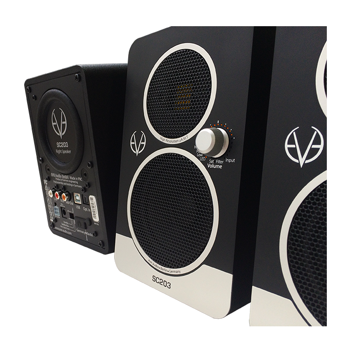 EVE Audio SC203 - Compact & Flexible Stereo Desktop Speaker Set